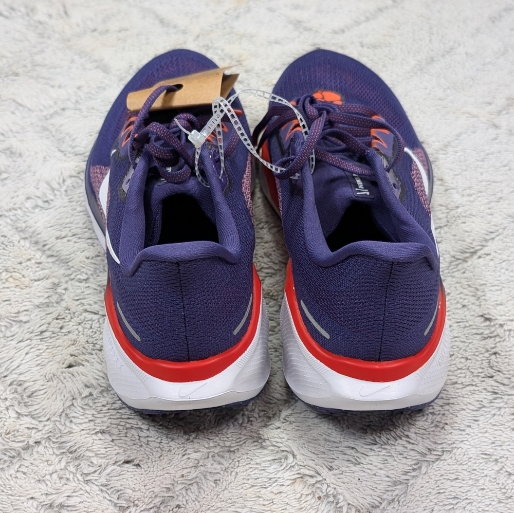 Nike Air Zoom Pegasus 41 Clemson Tigers Purple Running Shoes Mens 9.5 FZ5108-500 - Picture 4 of 7